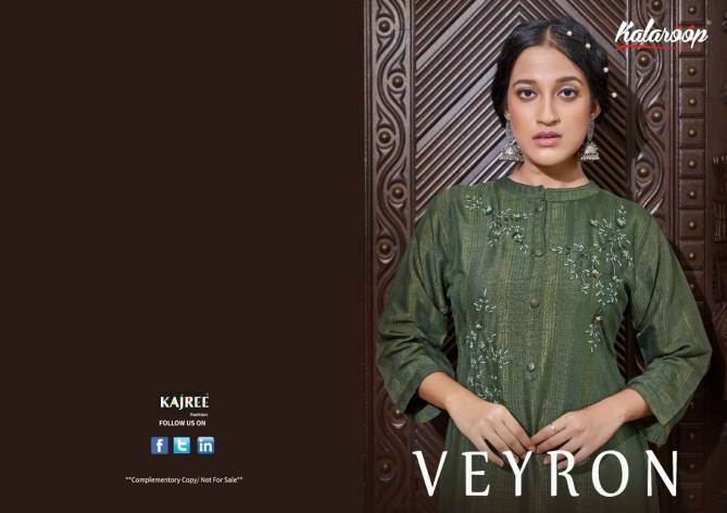 Kajree Veyron New Exclusive Fancy Wear Rayon Latest Kurtis Collection
